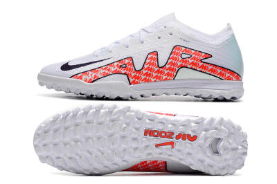 Men's Nike Air Zoom Mercurial Vapor 15 Elite TF Artificial Turf Low-Tops Football Shoes - White/Red/Black