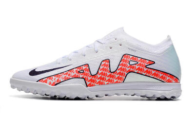 Men's Nike Air Zoom Mercurial Vapor 15 Elite TF Artificial Turf Low-Tops Football Shoes - White/Red/Black