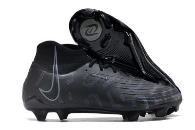 Men's Nike Phantom Luna Elite NU FG Firm Ground High-Tops Football Boots - Black/Grey