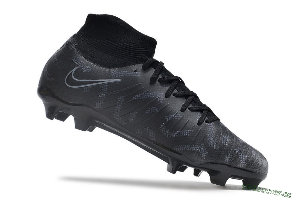 Men's Nike Phantom Luna Elite NU FG Firm Ground High-Tops Football Boots - Black/Grey 4