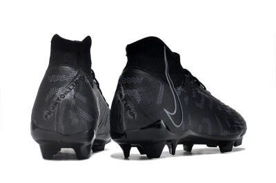 Men's Nike Phantom Luna Elite NU FG Firm Ground High-Tops Football Boots - Black/Grey