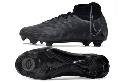 Men's Nike Phantom Luna Elite NU FG Firm Ground High-Tops Football Boots - Black/Grey