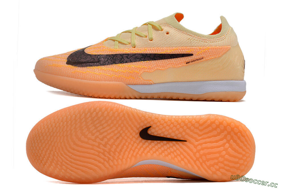 Men's Nike Phantom GX Elite IC Indoor & Futsal Low-Tops Football Shoes - Orange/Pink/Black 1