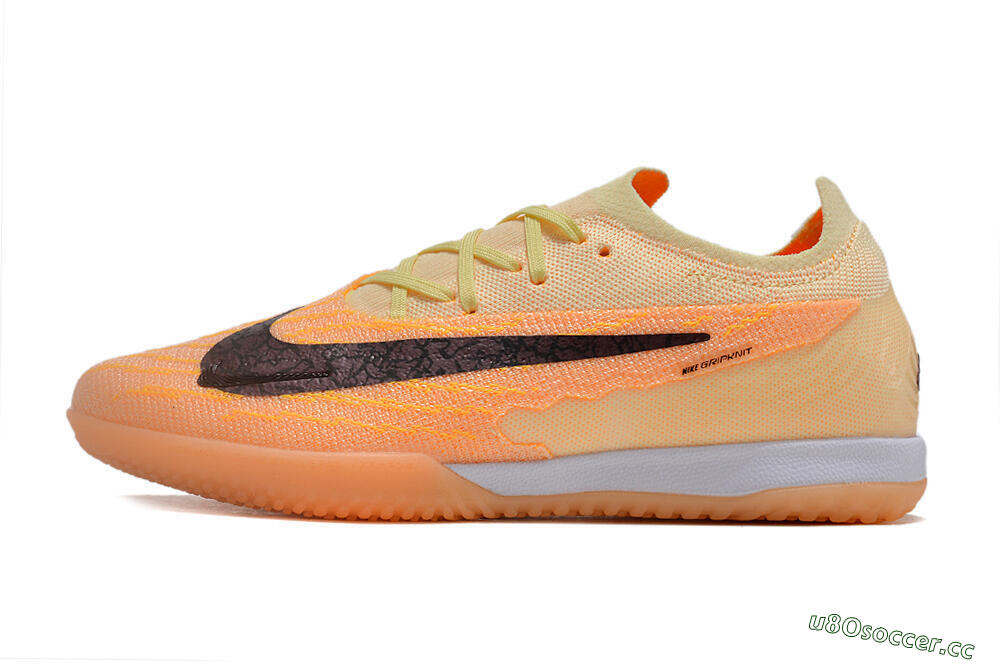 Men's Nike Phantom GX Elite IC Indoor & Futsal Low-Tops Football Shoes - Orange/Pink/Black 0