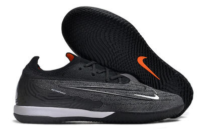 Men's Nike Phantom GX Elite IC Indoor & Futsal Low-Tops Football Shoes - Grey/Black/White
