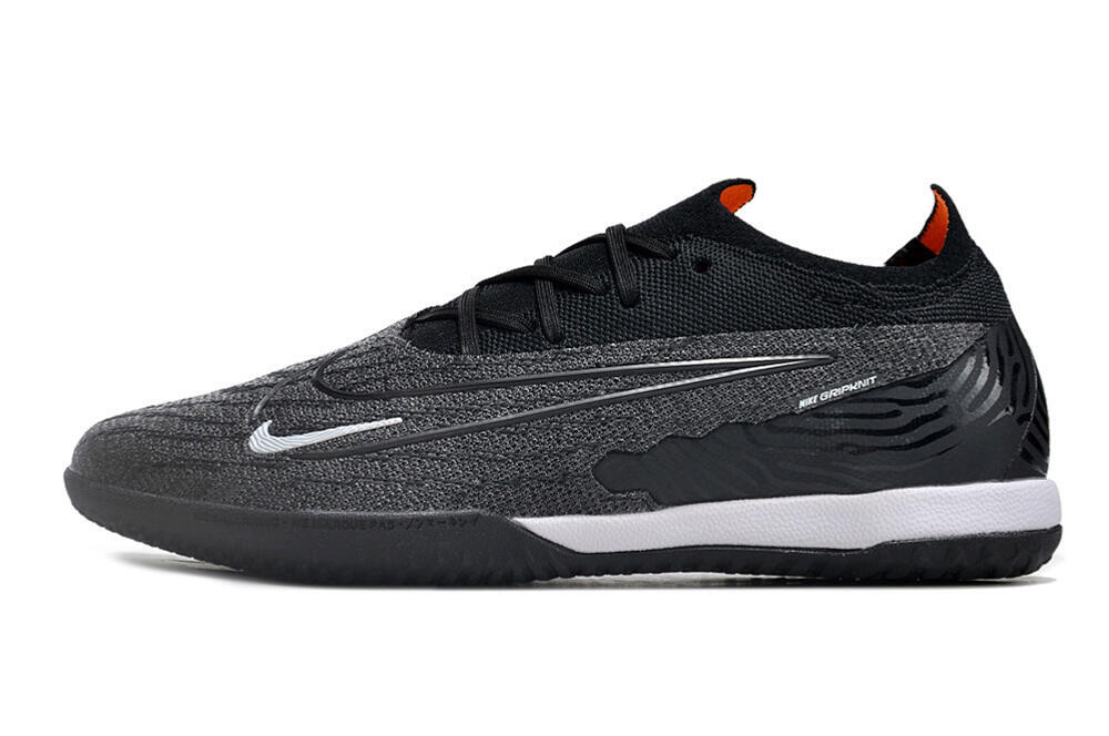 Men's Nike Phantom GX Elite IC Indoor & Futsal Low-Tops Football Shoes - Grey/Black/White 0