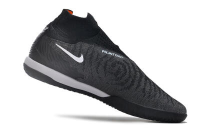 Men's Nike Phantom GX Elite DF Link IC Indoor & Futsal High-Tops Football Shoes - Grey/Black/White