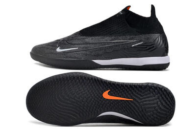 Men's Nike Phantom GX Elite DF Link IC Indoor & Futsal High-Tops Football Shoes - Grey/Black/White