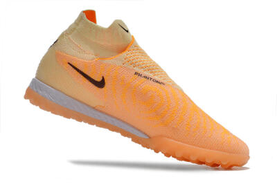 Men's Nike Phantom GX Elite DF Link TF Artificial Turf High-Tops Football Shoes - Orange/Pink/Black