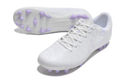 Men's Nike Tiempo Legend X Academy AG Artificial Grass Low-Tops Football Boots - White/Purple