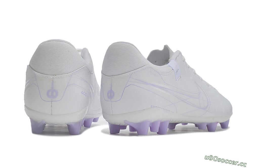 Men's Nike Tiempo Legend X Academy AG Artificial Grass Low-Tops Football Boots - White/Purple 6