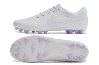 Men's Nike Tiempo Legend X Academy AG Artificial Grass Low-Tops Football Boots - White/Purple