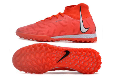 Men's Nike Phantom GX DF Elite TF Artificial Turf High-Tops Football Shoes - Red/Silver/Black