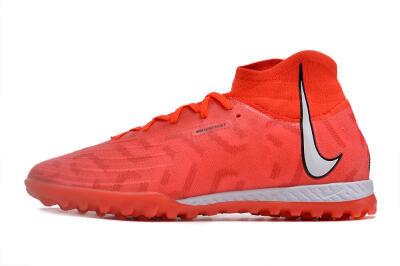 Men's Nike Phantom GX DF Elite TF Artificial Turf High-Tops Football Shoes - Red/Silver/Black