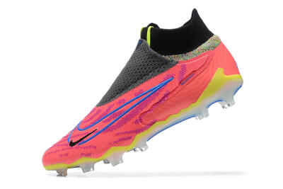 Men's Nike Phantom GX Elite DF FG Firm Ground High-Tops Football Boots - Red/Blue/Yellow/Black