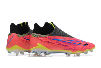 Men's Nike Phantom GX Elite DF FG Firm Ground High-Tops Football Boots - Red/Blue/Yellow/Black