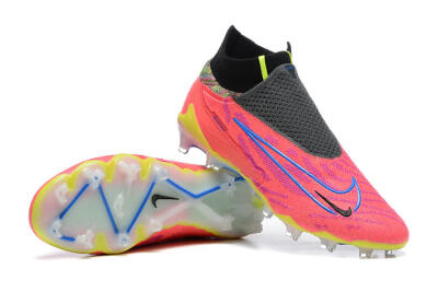 Men's Nike Phantom GX Elite DF FG Firm Ground High-Tops Football Boots - Red/Blue/Yellow/Black