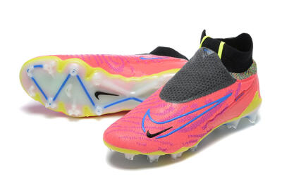 Men's Nike Phantom GX Elite DF FG Firm Ground High-Tops Football Boots - Red/Blue/Yellow/Black