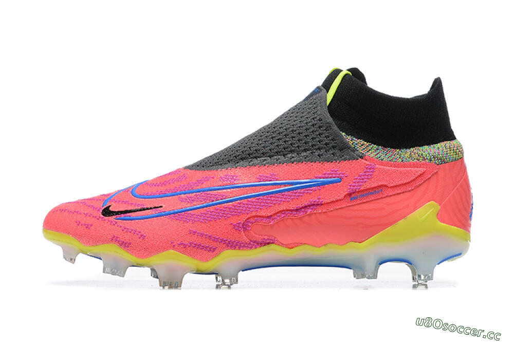 Men's Nike Phantom GX Elite DF FG Firm Ground High-Tops Football Boots - Red/Blue/Yellow/Black 0