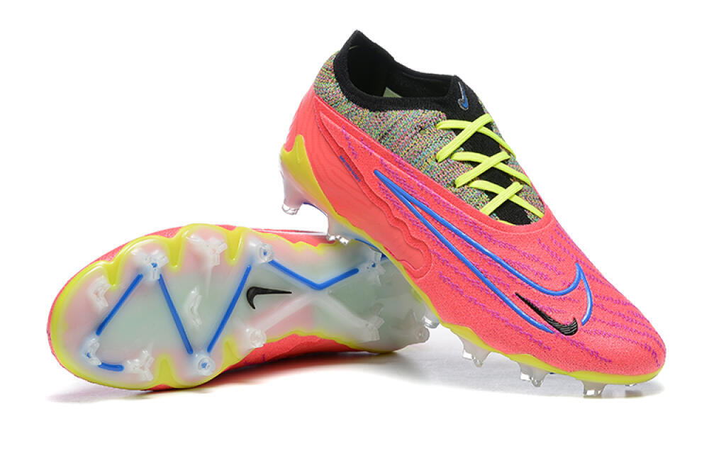 Men's Nike Phantom GX Elite FG Firm Ground Low-Tops Football Boots - Red/Blue/Yellow/Black 4
