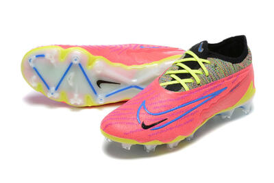 Men's Nike Phantom GX Elite FG Firm Ground Low-Tops Football Boots - Red/Blue/Yellow/Black