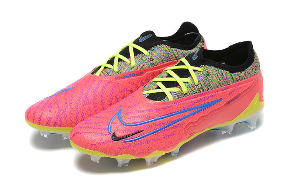 Men's Nike Phantom GX Elite FG Firm Ground Low-Tops Football Boots - Red/Blue/Yellow/Black 5