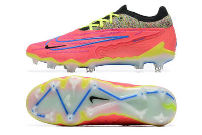 Men's Nike Phantom GX Elite FG Firm Ground Low-Tops Football Boots - Red/Blue/Yellow/Black
