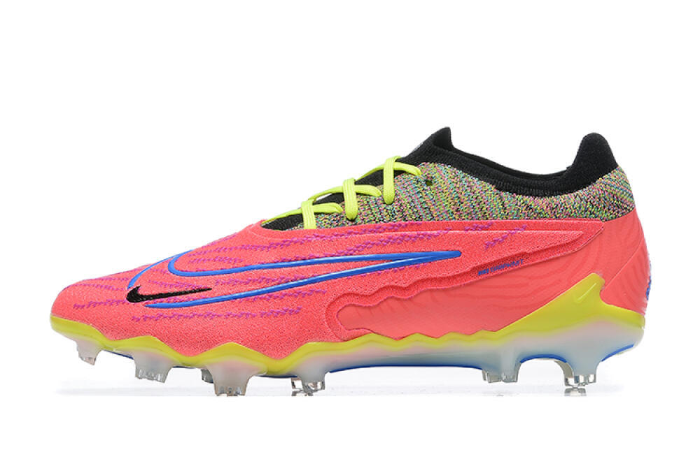 Men's Nike Phantom GX Elite FG Firm Ground Low-Tops Football Boots - Red/Blue/Yellow/Black 0