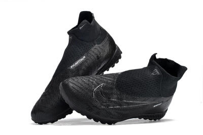 Unisex Nike Phantom GX DF Elite TF Artificial Turf High-Tops Football Shoes - Black/White