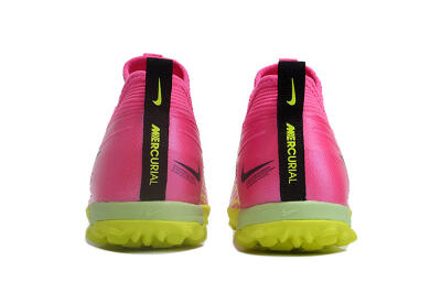 Unisex Nike Air Zoom Mercurial Vapor 15 Pro TF Artificial Turf Low-Tops Football Shoes - Pink/Yellow/Green/Black