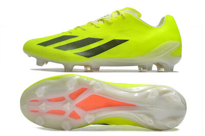 Men's Adidas X Crazyfast+ FG Firm Ground Low-Tops Football Boots - Yellow/Black