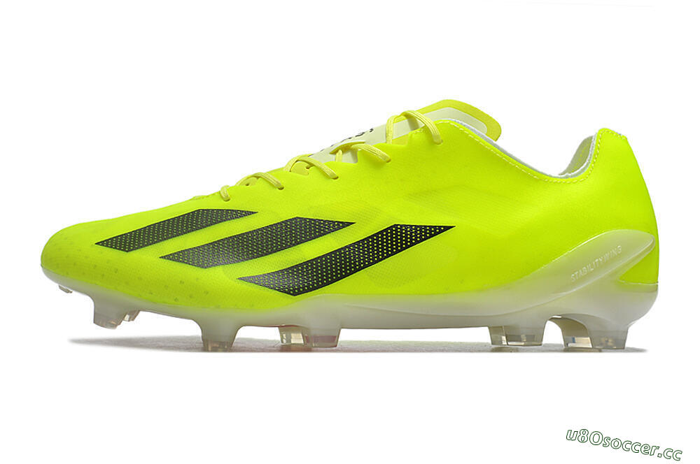 Men's Adidas X Crazyfast+ FG Firm Ground Low-Tops Football Boots - Yellow/Black 0