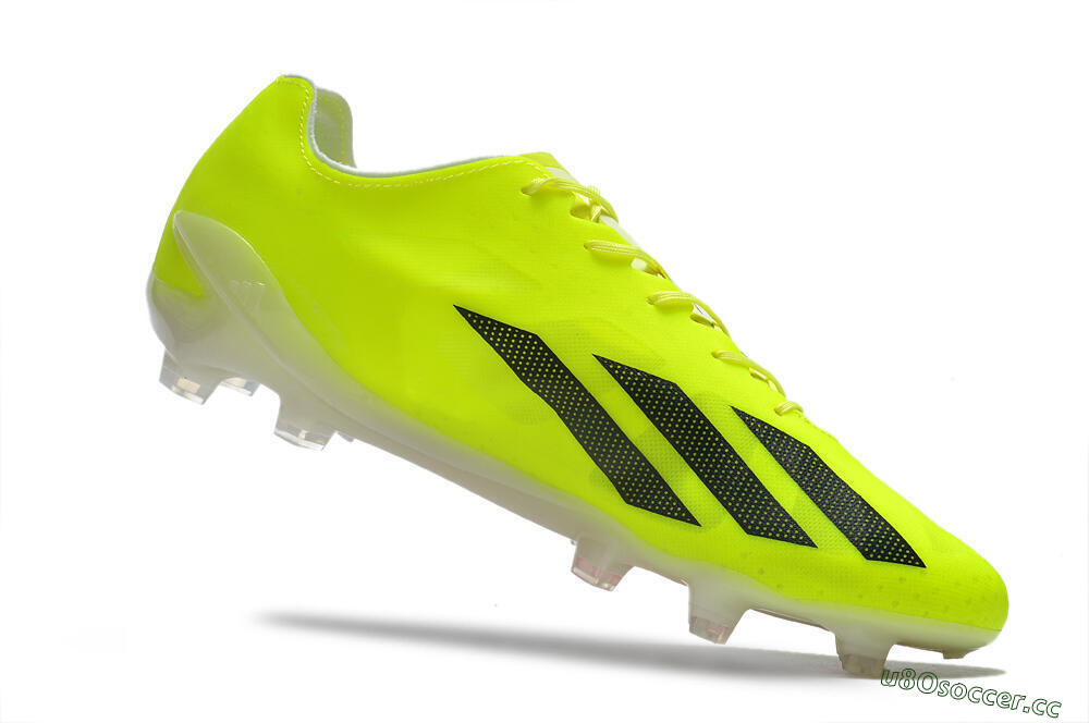 Men's Adidas X Crazyfast+ FG Firm Ground Low-Tops Football Boots - Yellow/Black 4