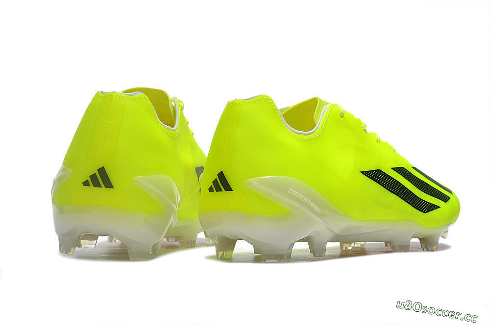 Men's Adidas X Crazyfast+ FG Firm Ground Low-Tops Football Boots - Yellow/Black 6