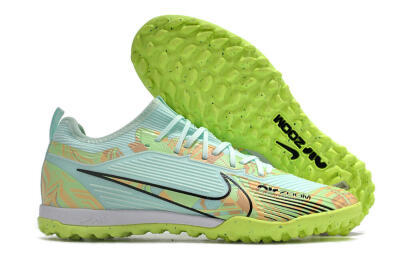Unisex Nike Air Zoom Mercurial Vapor 15 Pro TF Artificial Turf Low-Tops Football Shoes - Jade/Yellow/Black