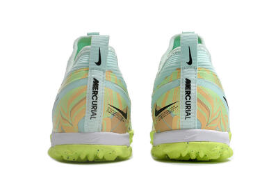 Unisex Nike Air Zoom Mercurial Vapor 15 Pro TF Artificial Turf Low-Tops Football Shoes - Jade/Yellow/Black
