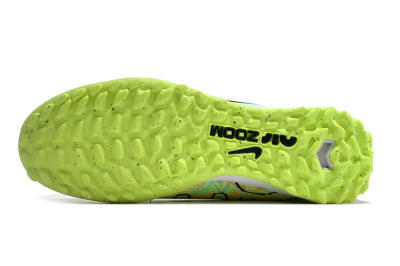 Unisex Nike Air Zoom Mercurial Vapor 15 Pro TF Artificial Turf Low-Tops Football Shoes - Jade/Yellow/Black
