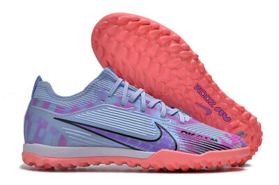 Unisex Nike Air Zoom Mercurial Vapor 15 Pro TF Artificial Turf Low-Tops Football Shoes - Silver/Purple/Red