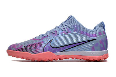 Unisex Nike Air Zoom Mercurial Vapor 15 Pro TF Artificial Turf Low-Tops Football Shoes - Silver/Purple/Red
