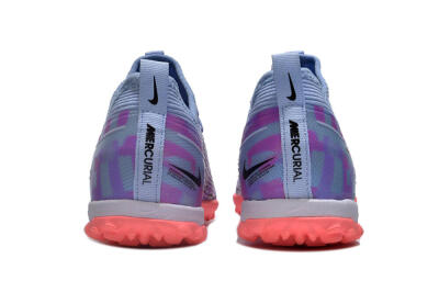 Unisex Nike Air Zoom Mercurial Vapor 15 Pro TF Artificial Turf Low-Tops Football Shoes - Silver/Purple/Red