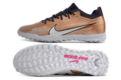 Unisex Nike Air Zoom Mercurial Vapor 15 Pro TF Artificial Turf Low-Tops Football Shoes - Rose Gold/Black/White