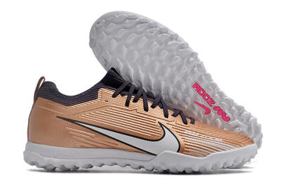 Unisex Nike Air Zoom Mercurial Vapor 15 Pro TF Artificial Turf Low-Tops Football Shoes - Rose Gold/Black/White