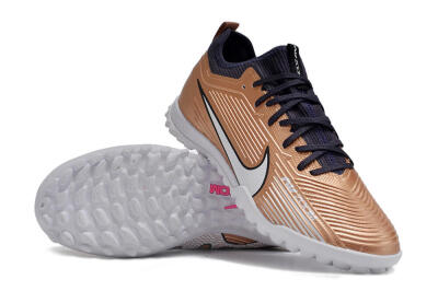 Unisex Nike Air Zoom Mercurial Vapor 15 Pro TF Artificial Turf Low-Tops Football Shoes - Rose Gold/Black/White