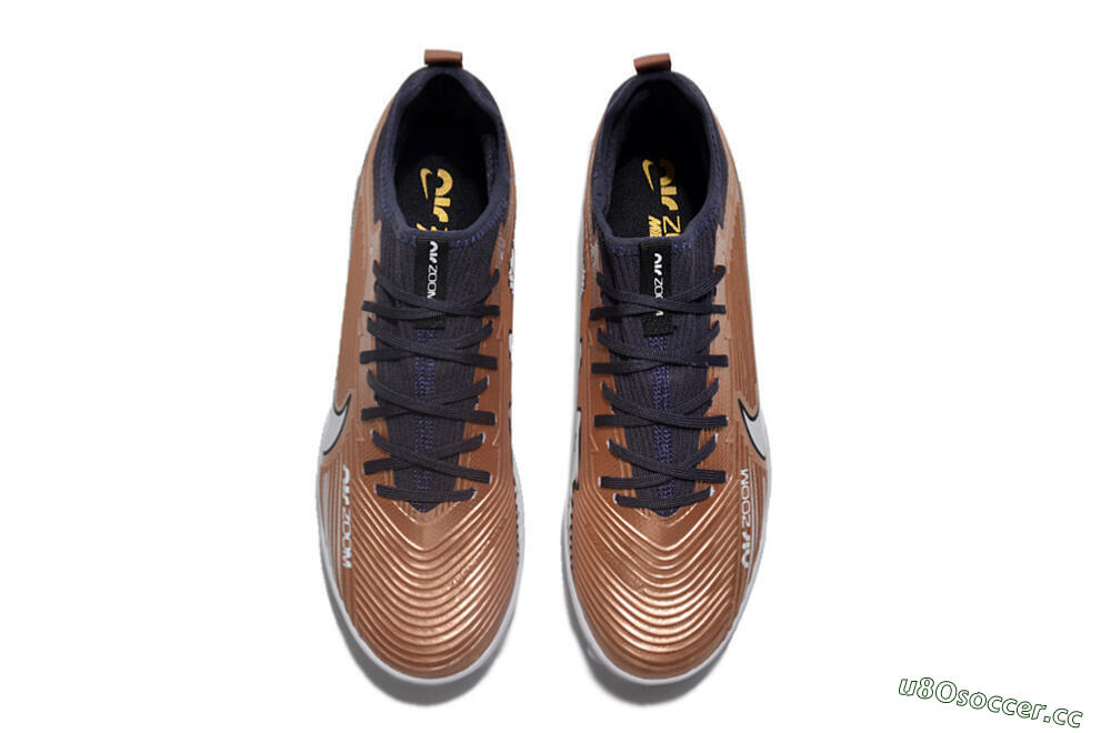 Unisex Nike Air Zoom Mercurial Vapor 15 Pro TF Artificial Turf Low-Tops Football Shoes - Rose Gold/Black/White 4