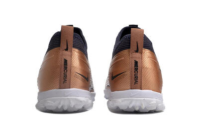 Unisex Nike Air Zoom Mercurial Vapor 15 Pro TF Artificial Turf Low-Tops Football Shoes - Rose Gold/Black/White
