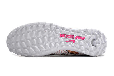 Unisex Nike Air Zoom Mercurial Vapor 15 Pro TF Artificial Turf Low-Tops Football Shoes - Rose Gold/Black/White