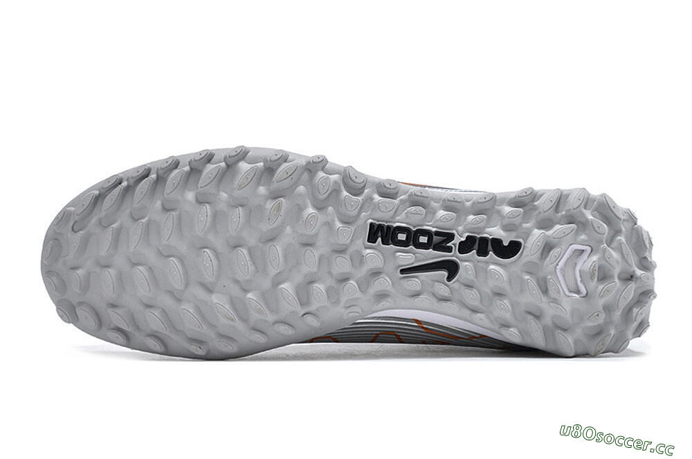 Unisex Nike Air Zoom Mercurial Vapor 15 Pro TF Artificial Turf Low-Tops Football Shoes - Silver/Gold/Black 6
