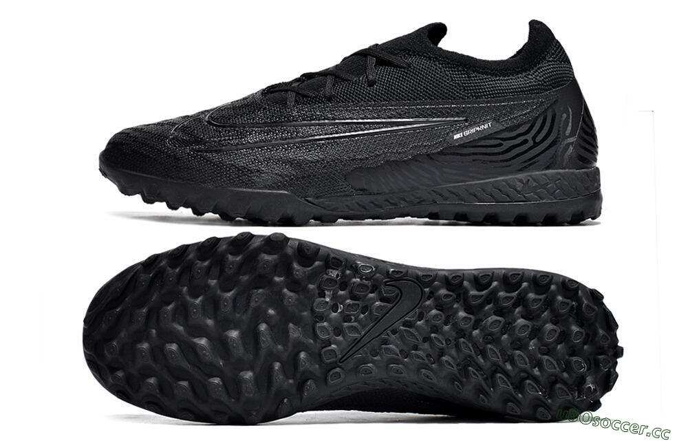Unisex Nike Phantom GX Elite TF Artificial Turf Low-Tops Football Shoes - Black/White/Silver 1