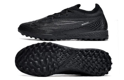 Unisex Nike Phantom GX Elite TF Artificial Turf Low-Tops Football Shoes - Black/White/Silver