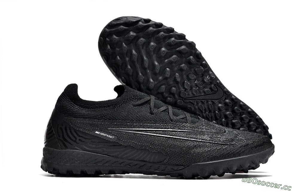 Unisex Nike Phantom GX Elite TF Artificial Turf Low-Tops Football Shoes - Black/White/Silver 2